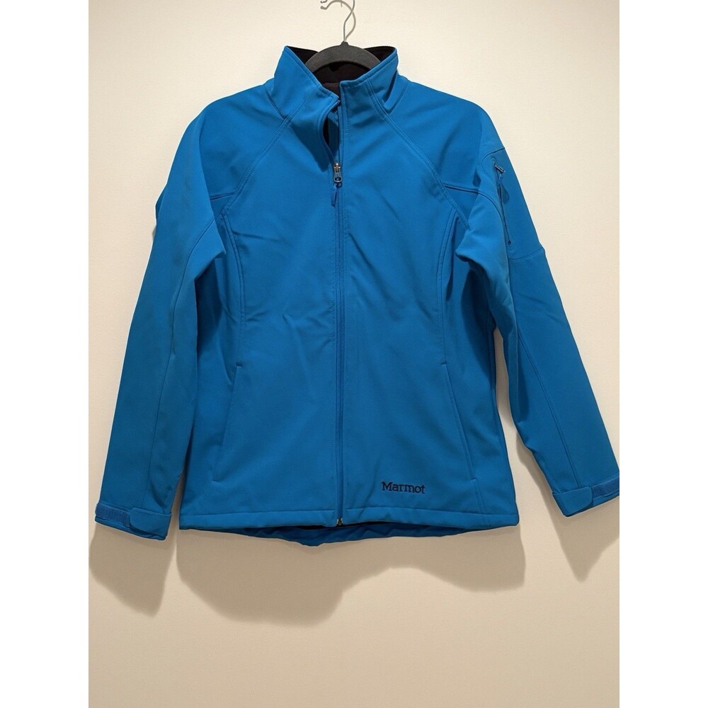 Marmot Womens Gravity #E85000 Full Zip Jacket Fitted Size L Aqua Blue